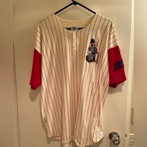 90s Looney Tunes red and white all stars Baseball Tee size Large y2k vintage